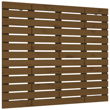 vidaXL Wand-Kopfteil Honigbraun 96x3x91,5 cm Massivholz Kiefer