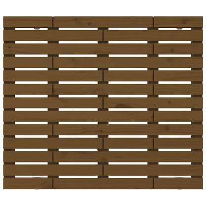 vidaXL Wand-Kopfteil Honigbraun 96x3x91,5 cm Massivholz Kiefer