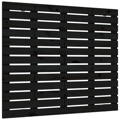 vidaXL Wand-Kopfteil Schwarz 96x3x91,5 cm Massivholz Kiefer