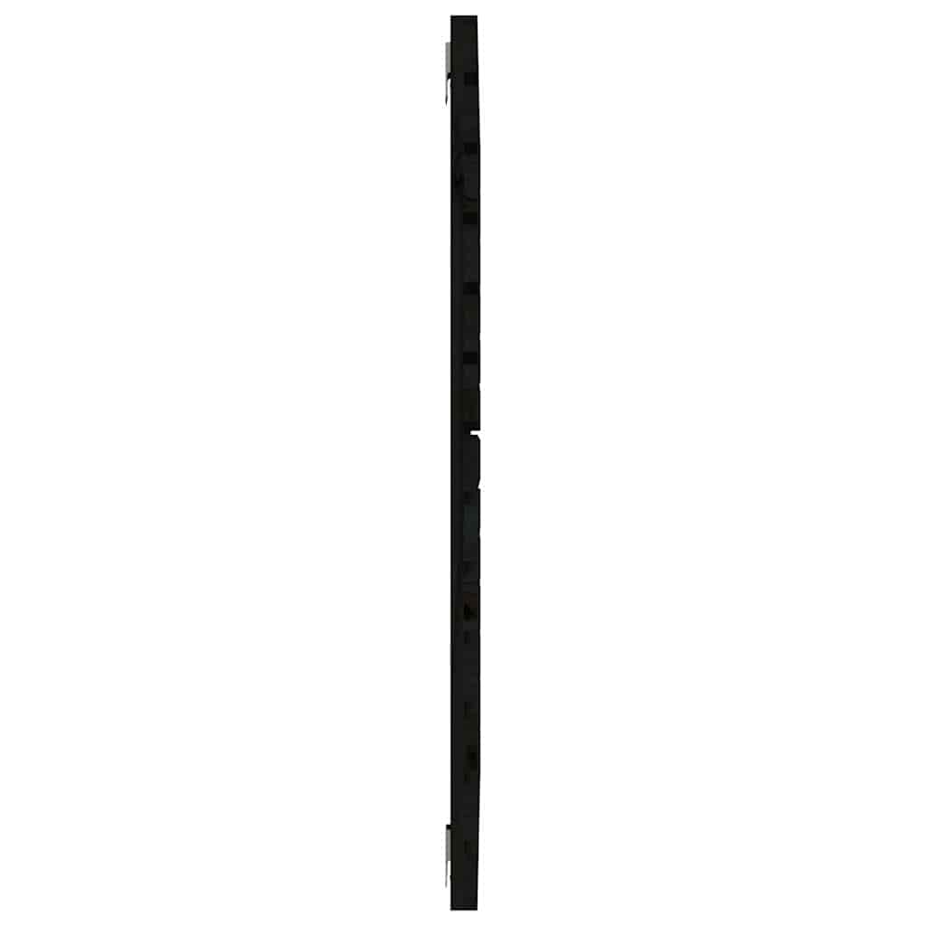 vidaXL Wand-Kopfteil Schwarz 96x3x91,5 cm Massivholz Kiefer