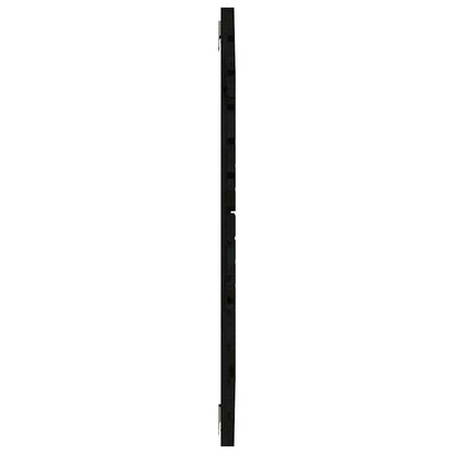 vidaXL Wand-Kopfteil Schwarz 96x3x91,5 cm Massivholz Kiefer