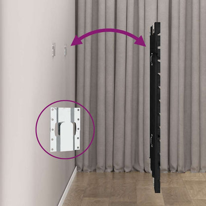 vidaXL Wand-Kopfteil Schwarz 96x3x91,5 cm Massivholz Kiefer