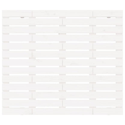 vidaXL Tête de lit murale Blanc 126x3x91,5 cm Bois de pin massif