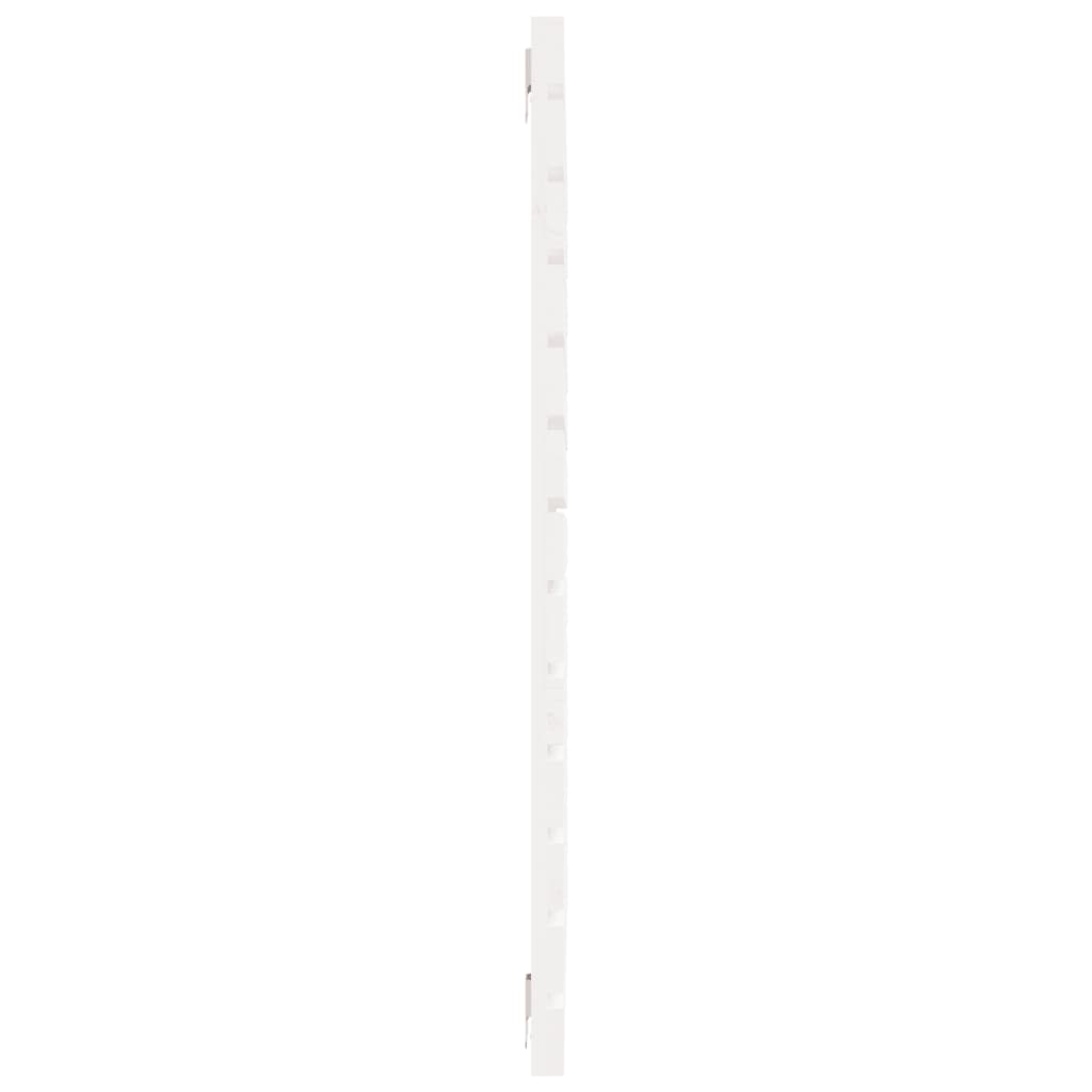 vidaXL Tête de lit murale Blanc 126x3x91,5 cm Bois de pin massif