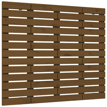 vidaXL Wand-Kopfteil Honigbraun 126x3x91,5 cm Massivholz Kiefer
