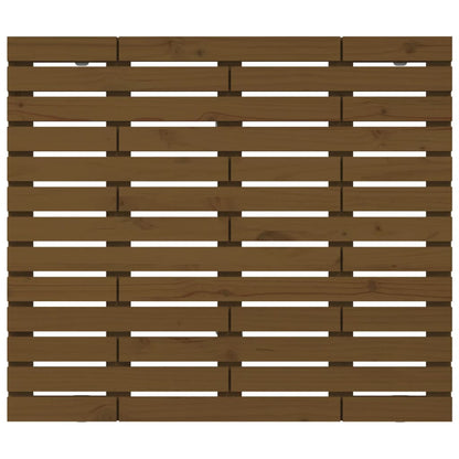 vidaXL Wand-Kopfteil Honigbraun 126x3x91,5 cm Massivholz Kiefer