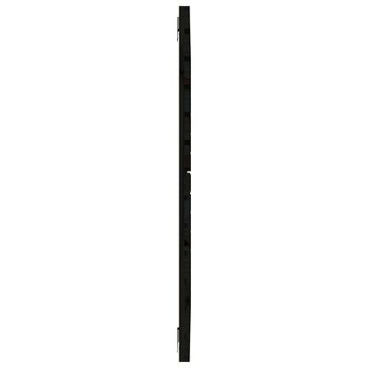 vidaXL Wand-Kopfteil Schwarz 126x3x91,5 cm Massivholz Kiefer