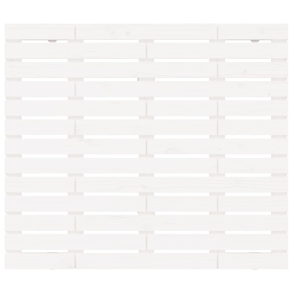 vidaXL Wand-Kopfteil Weiß 146x3x91,5 cm Massivholz Kiefer