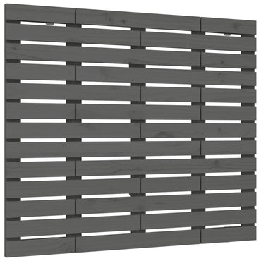 vidaXL Wand-Kopfteil Grau 146x3x91,5 cm Massivholz Kiefer