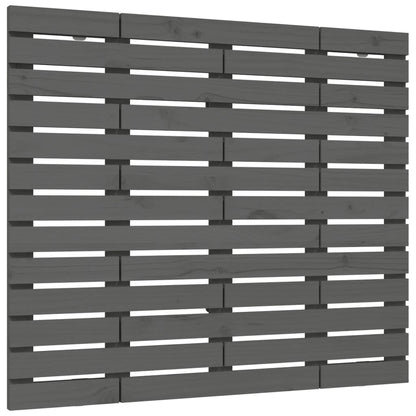 vidaXL Wand-Kopfteil Grau 146x3x91,5 cm Massivholz Kiefer