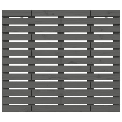 vidaXL Wand-Kopfteil Grau 146x3x91,5 cm Massivholz Kiefer