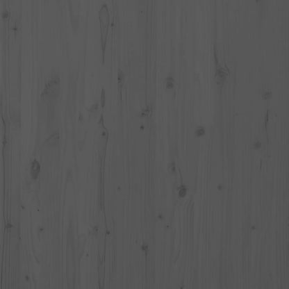 vidaXL Wand-Kopfteil Grau 146x3x91,5 cm Massivholz Kiefer