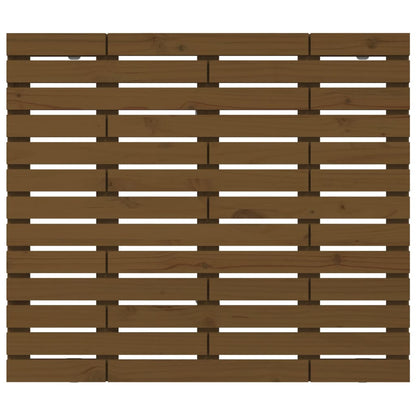 vidaXL Wand-Kopfteil Honigbraun 146x3x91,5 cm Massivholz Kiefer