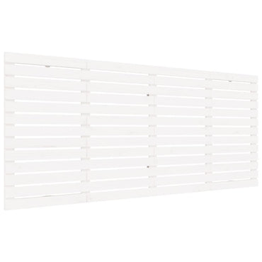vidaXL Wand-Kopfteil Weiß 156x3x91,5 cm Massivholz Kiefer