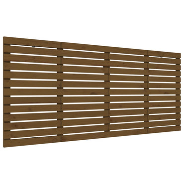 vidaXL Wand-Kopfteil Honigbraun 156x3x91,5 cm Massivholz Kiefer