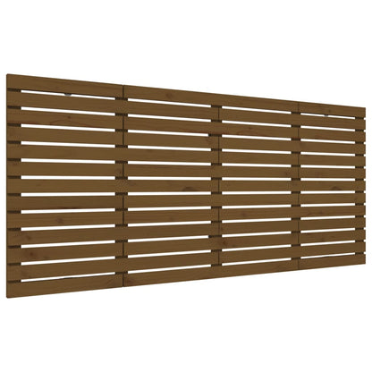 vidaXL Wand-Kopfteil Honigbraun 156x3x91,5 cm Massivholz Kiefer