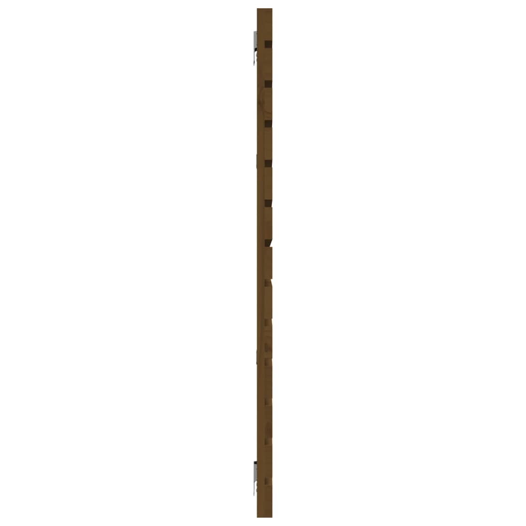 vidaXL Wand-Kopfteil Honigbraun 156x3x91,5 cm Massivholz Kiefer