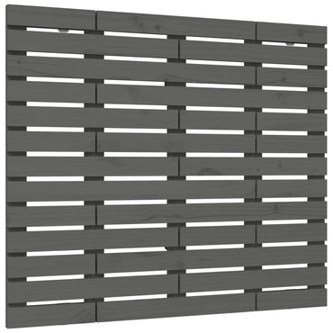 vidaXL Wand-Kopfteil Grau 81x3x91,5 cm Massivholz Kiefer