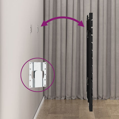 vidaXL Tête de lit murale Noir 81x3x91,5 cm Bois de pin massif