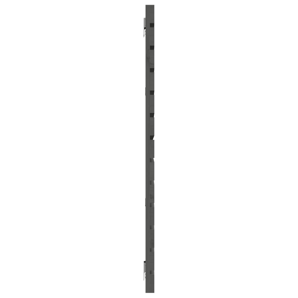 vidaXL Tête de lit murale Gris 166x3x91,5 cm Bois de pin massif