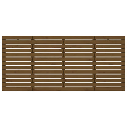 vidaXL Tête de lit murale marron miel 166x3x91,5 cm pin massif