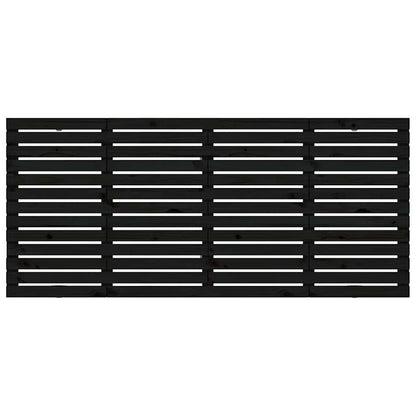 vidaXL Wand-Kopfteil Schwarz 186x3x91,5 cm Massivholz Kiefer
