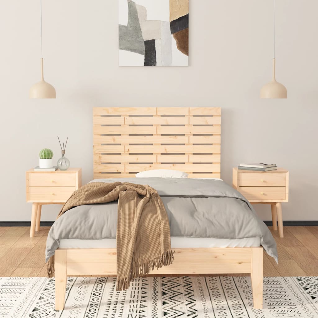 vidaXL Wand-Kopfteil 96x3x63 cm Massivholz Kiefer