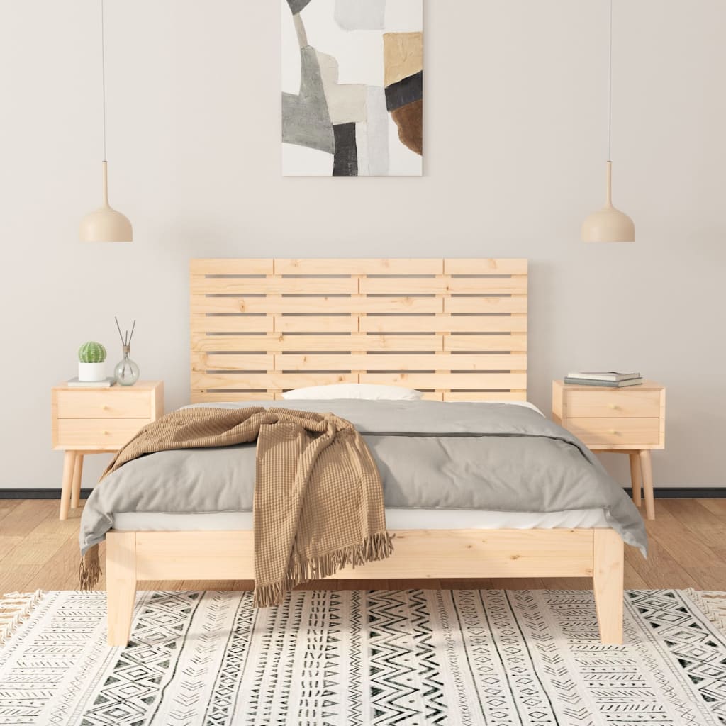 vidaXL Wand-Kopfteil 146x3x63 cm Massivholz Kiefer