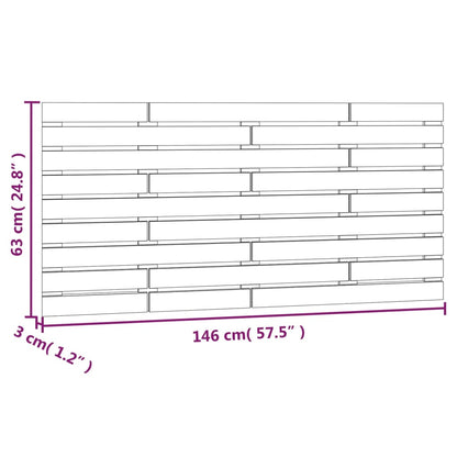 vidaXL Wand-Kopfteil 146x3x63 cm Massivholz Kiefer