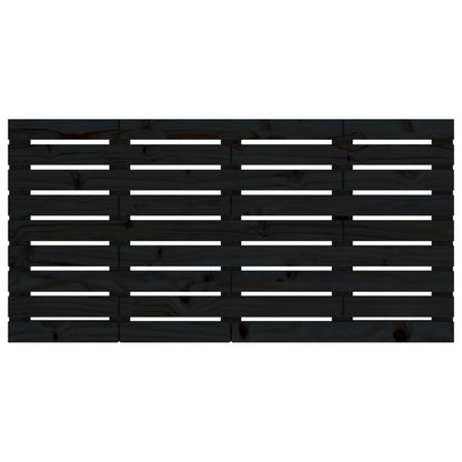 vidaXL Wand-Kopfteil Schwarz 156x3x63 cm Massivholz Kiefer