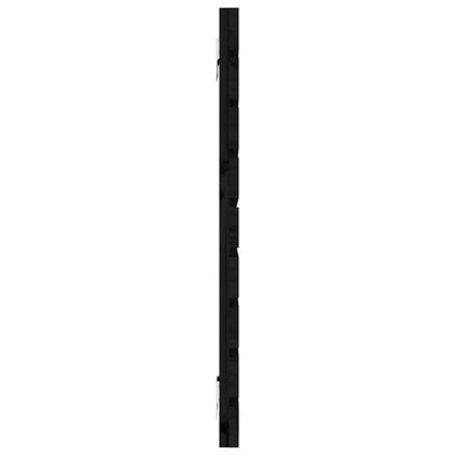 vidaXL Wand-Kopfteil Schwarz 156x3x63 cm Massivholz Kiefer