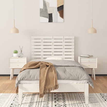 vidaXL Wand-Kopfteil Weiß 81x3x63 cm Massivholz Kiefer