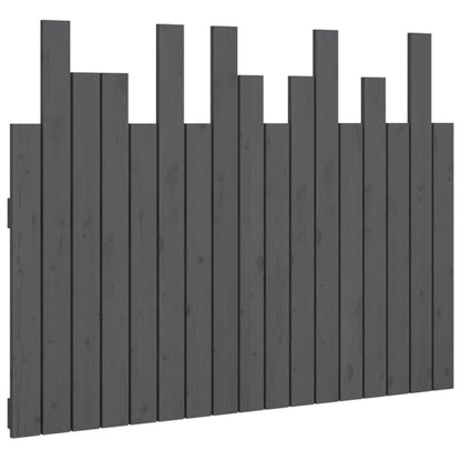 vidaXL Wand-Kopfteil Grau 108x3x80 cm Massivholz Kiefer