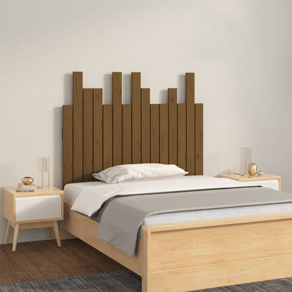 vidaXL Wand-Kopfteil Honigbraun 95,5x3x80 cm Massivholz Kiefer