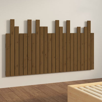 vidaXL Wand-Kopfteil Honigbraun 146,5x3x80 cm Massivholz Kiefer