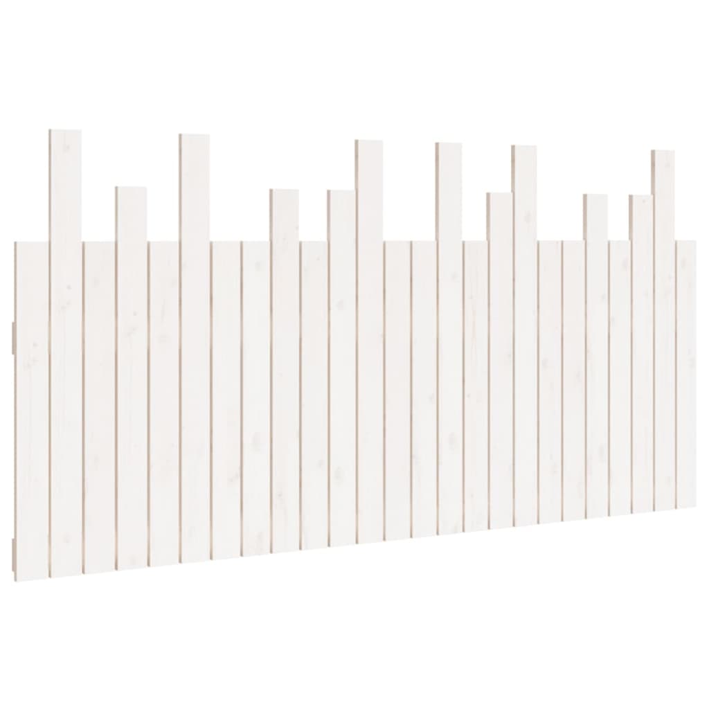 vidaXL Wand-Kopfteil Weiß 159,5x3x80 cm Massivholz Kiefer