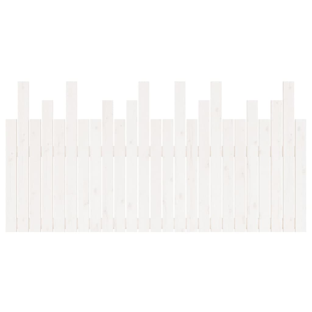 vidaXL Wand-Kopfteil Weiß 159,5x3x80 cm Massivholz Kiefer