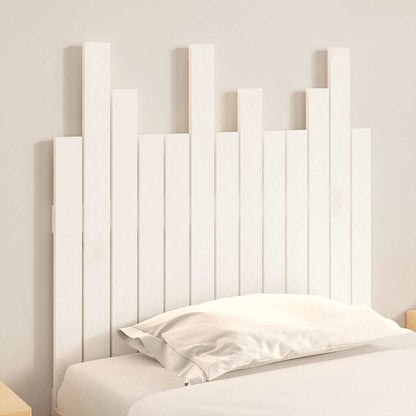 vidaXL Tête de lit murale Blanc 82,5x3x80 cm Bois de pin massif