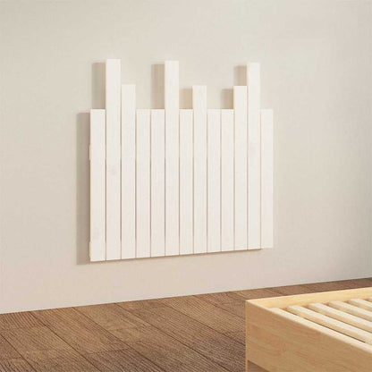 vidaXL Tête de lit murale Blanc 82,5x3x80 cm Bois de pin massif