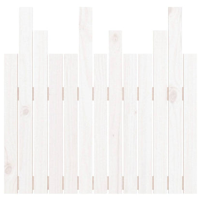 vidaXL Tête de lit murale Blanc 82,5x3x80 cm Bois de pin massif