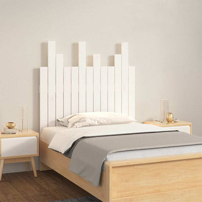 vidaXL Tête de lit murale Blanc 82,5x3x80 cm Bois de pin massif