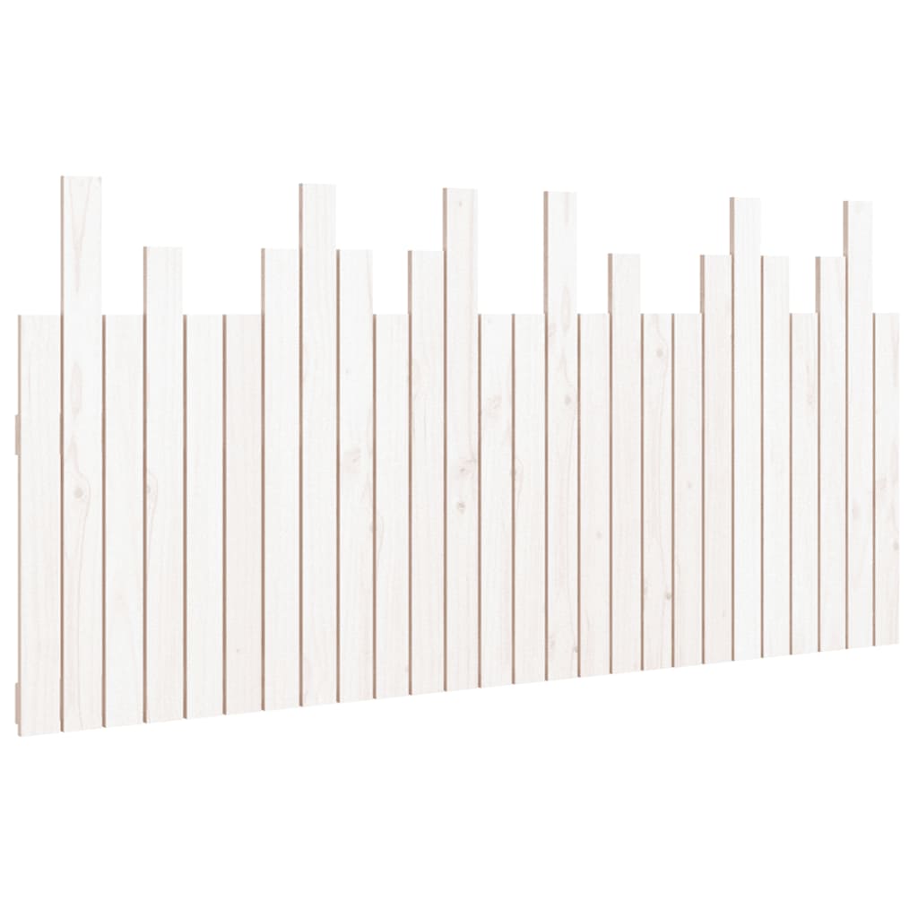 vidaXL Wand-Kopfteil Weiß 166x3x80 cm Massivholz Kiefer