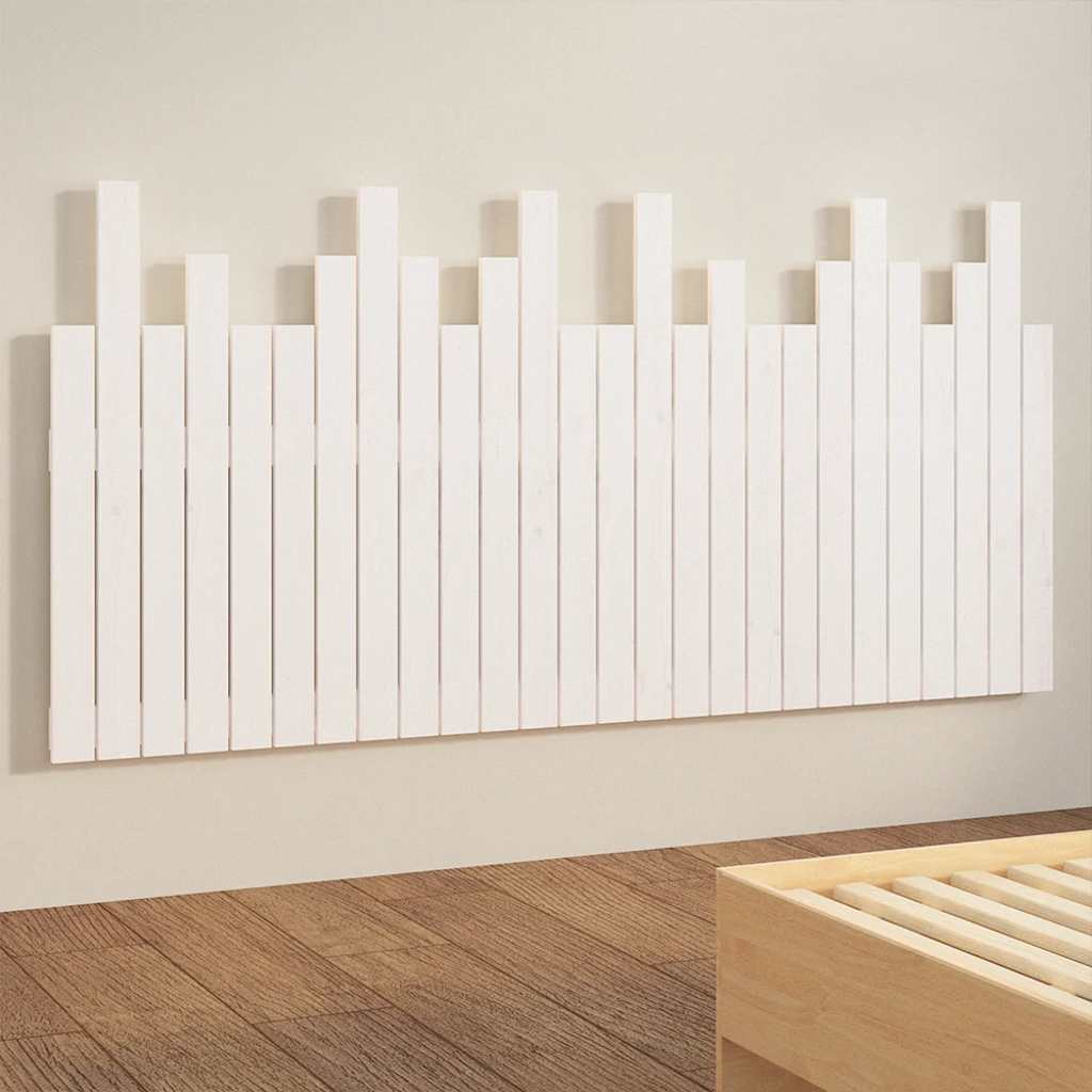 vidaXL Wand-Kopfteil Weiß 166x3x80 cm Massivholz Kiefer