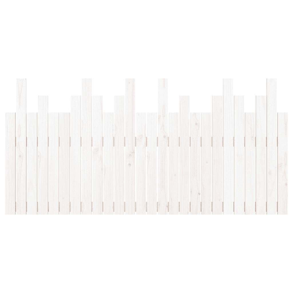 vidaXL Wand-Kopfteil Weiß 166x3x80 cm Massivholz Kiefer