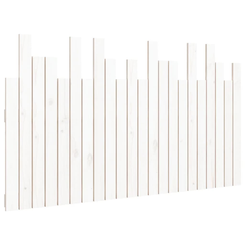 vidaXL Wand-Kopfteil Weiß 140x3x80 cm Massivholz Kiefer