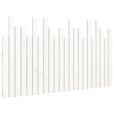 vidaXL Wand-Kopfteil Weiß 140x3x80 cm Massivholz Kiefer
