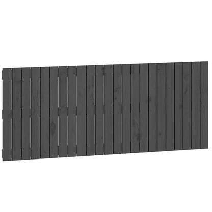 vidaXL Wand-Kopfteil Grau 147x3x60 cm Massivholz Kiefer