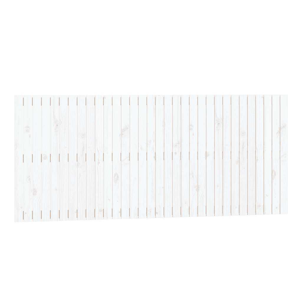 vidaXL Wand-Kopfteil Weiß 204x3x90 cm Massivholz Kiefer