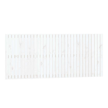 vidaXL Wand-Kopfteil Weiß 204x3x90 cm Massivholz Kiefer