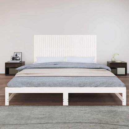 vidaXL Wand-Kopfteil Weiß 204x3x90 cm Massivholz Kiefer